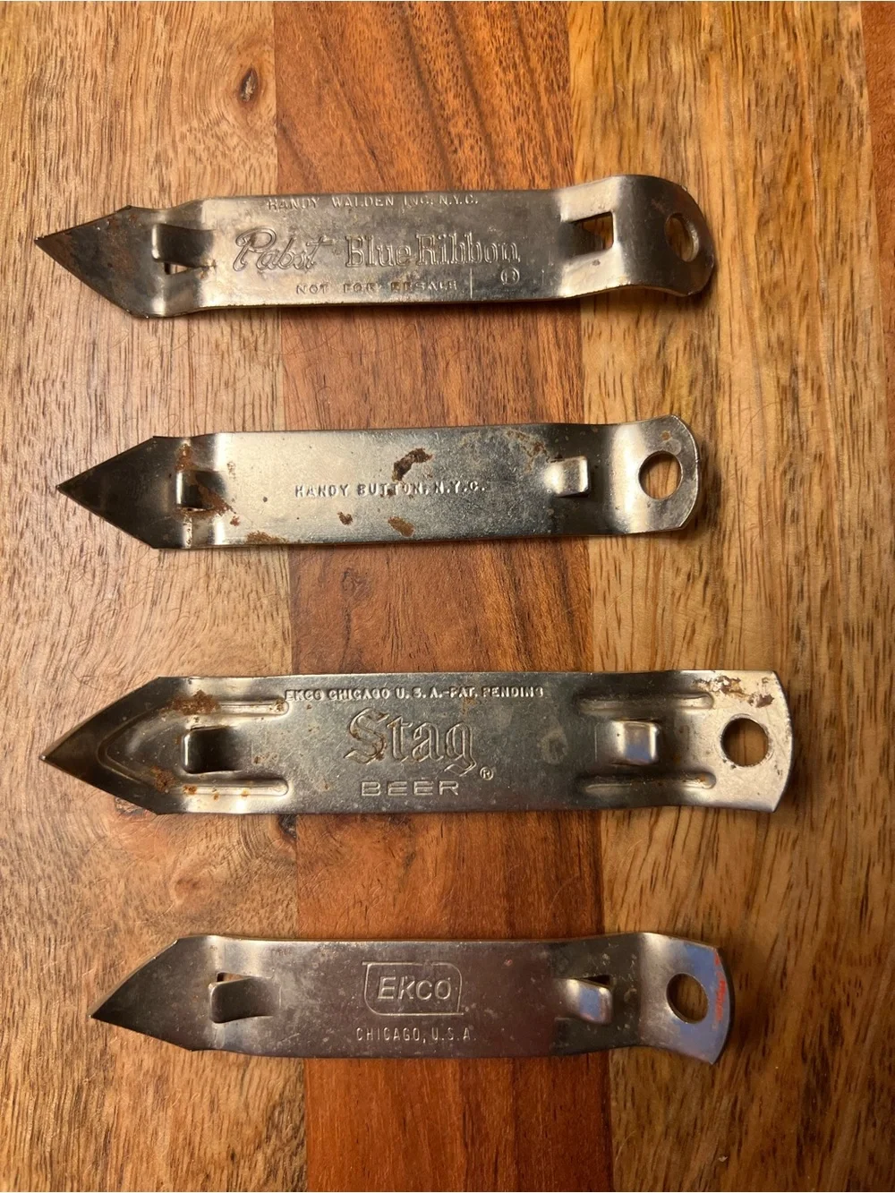 Vintage Mid-Century Beer Can Openers & Church Keys - Lot of 4